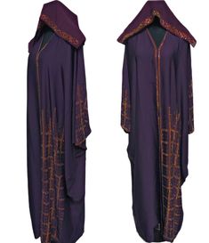 Classic Purple Women Batwing Abaya Farasha Jalabiya . Brand new. As a result, comes in original plastic wrap with Hijab included. Beautiful material with a premium feel. Exclusive new design Abaya.   Suitable for easy iron. Do not tumble try. Suitable for dry-cleaning.   Comes with Abaya and  Headscarf.  Abayas are known by many names. However, they serve the same purpose: to cover. Other models are usually kaftans, cut from light, flowing fabrics like crepe, georgette, and chiffon. Other known styles are open or closed front. Styles differ from region. Some have embroidery, while others are brightly coloured and have different artwork.  If you require assistance with your purchase, please don't hesitate to contact us. We have a good track record of responding quickly to our messages.  » P Long Niqab With Dabka For Eid, Long Dabka Niqab For Eid, Traditional Long Niqab For Eid, Long Niqab For Eid, Traditional Maxi Length Khimar With Dabka Details, Traditional Maxi Length Khimar With Dabka, Traditional Niqab With Dabka For Eid, Traditional Dabka Niqab For Eid, Traditional Floor-length Khimar With Dabka