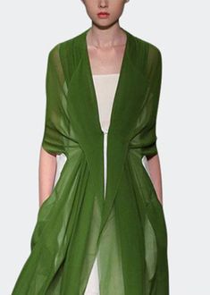 Indulge in the opulence of our Italian-inspired elegant green silk dress, perfect for any occasion with its long sleeves and luxurious fabric. Elevate your style with this timeless and sophisticated piece, sure to make a statement and leave a lasting impression.Fabric: Silk blendedSize & Fit:Fit: This garment fits true to size.Length: Size L measures 49.92"from shoulder to hemBust: Great for any cup size. Waist: Loose Fit. Comfortable room throughout midsection.Hip: Loose Fit - room for hips.Han Green Silk Dress Long, Green Silk Dress, Elegant Kimono, Green Silk Dresses, Silk Cardigan, Silk Dress Long, Dress Long Sleeves, Elegant Red, Green Silk