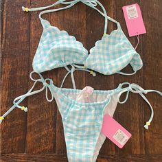 Stoney Clover Ln/Target Collab Gingham Bikini Set Nwt Top Size Is Xl And Bottoms Size Is Small. Very Popular Collab. Would Like To Sell Together But Open To Selling Separately For The Right Offer. Clean & Smoke Free Home. Gingham Triangle Top Swimwear For Pool, Plaid Beachwear Swimwear For Beach Season, Plaid Swimwear For Pool And Beach Season, Plaid Beachwear For Beach Season, Gingham Swimwear For Summer Beach Party, Gingham Swimwear For Beach Party, Gingham Swimwear For Beach Party Season, Gingham Tie-side Bottom Swimwear, Gingham Tie-side Swimwear For Beach