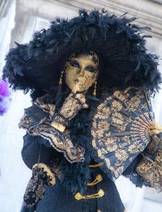 https://flic.kr/p/evyRpe | Nice portrait | I can't believe how lucky I was to check out the 2013 Carnavale in Venice - what a spectacle and experience! On certain days there are organized events for the masqueraders. On this day, Thursday, 7 February, there was a big gathering at the Santa Maria della Salute - so many photo ops - and great weather too - life is good! Masquerade Outfits For Women, Masquerade Drawing, Mascarade Outfit, Italian Masquerade, Body Jewelry Men, 7 February, Circus Aesthetic