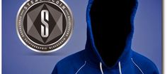 a person wearing a blue hoodie with the seal on it's face and logo below