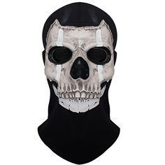 PRICES MAY VARY. Include: Call of Duty Ghost Mask MW2 Creepy Costume Accessory for Women and Men*1 Material: Joukavor cod ghost mask mw2 is crafted from elastic fabric and natural latex, lightweight, comfortable and durable. Design: 1 - Black mesh eyeholes allow you to see the outside scene clearly. 2 - This scary full head coverage Sewing Black Balaclava Mask and Half Ghostface mask Together, ensuring a realistic bone-chilling look from all angles. Occasion: This ghost mask call of duty mw2 is Ghost Cod Mask, Call Of Duty Mask, Ghost Call Of Duty, Ghost Mw2, Black Balaclava, Apocalypse Costume, Cod Ghost, Horror Themed Party, Ghost Face Mask