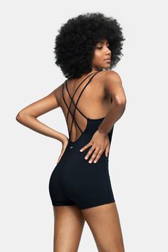 Open Back Yoga Bodysuit – Musesonly Afro Hair Woman, Yoga Bodysuit, Back Yoga, Pearl Anklet, Yoga Everyday, You Are The World, African American Women, Strap Design, Afro Hairstyles