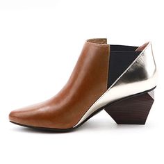 Leather Color Block Ankle Boots- Sansa Costa Nail Bags, Printed Casual Dresses, Ankle Shoes, Long Drop Earrings, Shoe Boot Sandals, Floral Print Maxi Dress, Brown Ankle Boots, Leather Dresses, Silver Drop Earrings