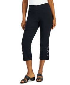 in stock Spring Black Capri Length Pants, Spring Black Capri Pants, Black Capri Pants For Spring, Casual Black Mid-rise Capris, Black Capri Length Bottoms For Spring, Black Cropped Leg Capris For Spring, Mid-rise Black Capris, Black Mid-rise Capris, Bare Beauty