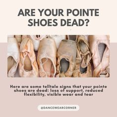 Pointe shoes are your dance partners, but like all shoes, they wear out. Here are a few tips to extend their lifespan:

1️⃣ Rotate Your Shoes – Give each pair time to breathe and wear evenly.
2️⃣ Proper Fitting – Ensure the right fit from the start to avoid premature wear.
3️⃣ Jet Glue & Shellac – Reinforce your shoes to prolong their life and support. City Ballet, Sweat Stains, Partner Dance, Shoe Last, Dance Performance, Shoe Show, Ballet Dancers