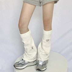 SPECIFICATIONS Material: PolyesterMaterial: AcrylicPattern Type: SolidGender: WOMENItem Type: Leg WarmersName: Hole Leg Warmerspackage: 1*pair of leg warmersSize: ONE SIZEUse for: new year's gift,boots socks,cosplay,y2k,lolita,Japanese JK,Material:... Jk Accessories, Y2k Grunge Aesthetic, Goth Skirts, Japanese Autumn, Japanese Y2k, Plus Size Kawaii, Leg Socks, Hot Suit, Boots Socks