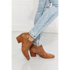 We've Fallen In Love With These Crossover Cowboy Booties, Which Have A 2.5 Inch Stacked Heel For A Cowboy-Chic Look. Pair With A Denim Maxi Skirt Or Cute Crop Jeans And A Printed Top For A Trendy Ensemble. * Size Fit: True To Size * Pattern Type: Solid * Type: Ankle Boots * Toe: Point Toe * Heel Height: Low Heels * Heel Shape: Block Heels * Material: Pu Leather /Wood Sole * Imported * Product Measurements: Heel Height: 2.5 Inch Mmshoes Has Made A Name For Itself In European And Asian Markets Thr Cowboy Chic, Fallen In Love, Denim Maxi, Denim Maxi Skirt, Low Block Heels, High Quality Shoes, Pointed Toe Heels, Crop Jeans, Western Style