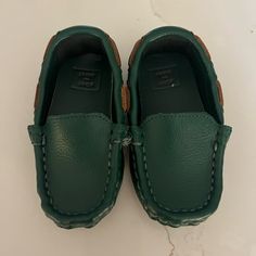 Janie And Jack Loafers -Green -Size 5 -Never Worn -Threading Cut (See Pic) Tried To Fit Chunky Foot In Them -Smoke And Pet Free Gray Bin 1 Of 2 Jack Green, Janie And Jack, Threading, Kids Shoes, Dress Shoes, Kids Shop, Loafers, Holidays, Pet