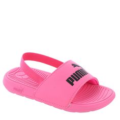 PRICES MAY VARY. Synthetic sandal from PUMA Slip-on style with slingback strap Cushioned footbed IMEVA outsole *Synthetic sandal from PUMA *Slip-on style with slingback strap *Cushioned footbed *IMEVA outsole Cat 2, Cool Cats, Special Features, Slip On, For Free, Sandals