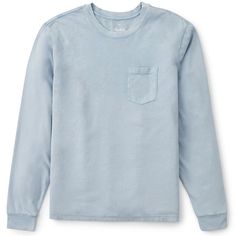 evo.com | Katin T-Shirts > 100% Certified Organic Cotton Garment Dyed & Washed Standard Fit Crewneck | Katin Base Long-Sleeve T-Shirt 2023 - Large Blue | Cotton T Shirt 2023, Full Sleeve Tshirt, Shirt 2023, Long Sleeve Tshirt, Long Sleeve Shirts, Organic Cotton, Light Blue, Mens Shirts, Crew Neck