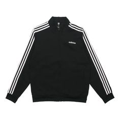 Adidas E 3S Tt Wvn Sports Woven Jacket Men Black DQ3060 (Men's/Stripe) Adidas Three Stripes Outerwear For Sports Events, Adidas Outerwear With Three Stripes For Sports Events, Functional Three Stripes Outerwear For Sports Season, Adidas Three Stripes Sports Outerwear, Adidas Sports Outerwear With Three Stripes, Adidas Logo Winter Track Jacket For Sports Events, Adidas Winter Sports Track Jacket, Adidas Outerwear For Sports Events, Casual Adidas Track Jacket For Sports Events