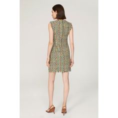 Multicolor tweed (54% Cotton, 27% Nylon, 5% Acrylic, 7% Polyamide, 6% Viscose, 1% Wool). Shift. Sleeveless. V-neck. Back zipper closure. 34.5" from shoulder to hemline. Imported. Rent The Runway, Closet Designs, Mini Dress, V Neck, Zipper, Wool, Fashion Design