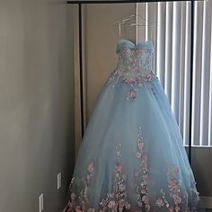 Please Read Before Buying!!! Used Once For 4 Hours Comes With A Hoop Skirt, Petticoat, And Detachable Shaw. Measurements For Dress: Bust- Around 34 Inches Waist- Around 23 Inches Leingth- Around 58 Inches 2000 Dresses, Hoop Skirt, Dresses Quinceanera, Quinceanera Dress, 4 Hours, Quinceanera Dresses, Petticoat, Quinceanera, Strapless Dress