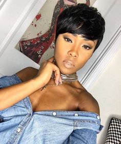 Short Hair Pixie Cuts, Short Human Hair Wigs, Short Sassy Hair, Styles Ideas, Short Hair Wigs, Sassy Hair, Short Pixie Cut, Short Wigs