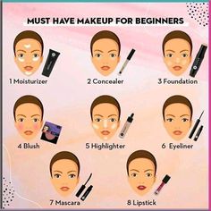 Build your makeup kit with these must-have products for a flawless start. From foundation to mascara, these basics will help you create a beautiful look with ease. Makeup Ideas For Beginners, Basic Makeup For Beginners, Basic Makeup Kit, Must Have Makeup, Beginners Makeup, Makeup Order, Applying False Eyelashes, Holiday Makeup Looks, Simple Makeup Tips