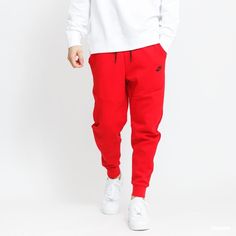 Nike Tech Fleece Joggers University Red Tracksuit Pants Cu4495-657 Mens Sizes: M L Xl 2xl Manufacturer Description: Ready For Cooler Weather, The Nike Sportswear Tech Fleece Joggers Feature An Updated Fit Perfect For Everyday Wear. Roomy Through The Thigh, This Tapered Design Narrows At The Knee To Give You A Comfortable Feel Without Losing The Clean, Tailored Look You Love. Tall Ribbed Cuffs Complete The Jogger Look While A Zippered Pocket On The Right Leg Provides Secure Small-Item Storage And Nike Tech Fleece Men, Gray Nike Sweatpants, Nike Tech Fleece Joggers, Nike Sweatpants Mens, Red Tracksuit, Red Sweatpants, Workwear Vintage, Tapered Sweatpants, Nike Sportswear Tech Fleece