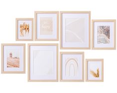 a set of six framed pictures hanging on the wall