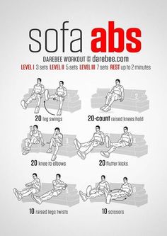 a poster showing how to do an abs workout