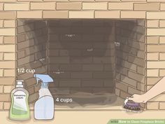 how to clean fireplace bricks with pictures wikihow