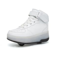 Casual Light-up Sneakers With Round Toe, Trendy Skate Shoes With Translucent Outsole, White Light-up Sneakers With Round Toe, White Lace-up Skate Shoes, Round Toe Skate Shoes With Rubber Sole, Skate Boy, Roller Shoes, Skate Sneakers, Light Up Shoes