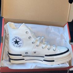 Chuck 70 Plus Converse Chuck 70 Plus Outfit, Converse Chuck 70 White, White Chuck 70, Ella Core, Converse Chuck 70 Plus, Chuck 70 Plus, Converse 70, White Chucks