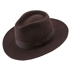 Brown Fedora hat made with sheep felt. Hat's style is inspired by adventures of Indiana Jones. Felt is impregnated - water repellent. Brim: ca.7 cm/2.75 inch . Crown height: ca.12.5 cm/4.9 inch A good, practical Indiana Jones style hat for everyday use. Hat is impregnated and gives wearer a reasonable protection from poor weather. There is no lining in this brown fedora felt hat to make even more breathable. Fitted Brown Fedora For Travel, Brown Boater Hat With Short Brim For Winter, Western Brown Flat Cap, Fitted Brown Travel Hat, Brown Wool Fedora Hat, Brown Felt Fedora Hat Bands, Brown Fedora Hat Bands Made Of Felt, Winter Western Brown Boater Hat, Fitted Brown Boater Hat For Winter