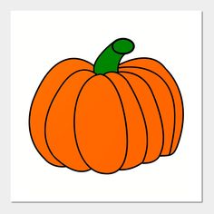 an orange pumpkin sitting on top of a white surface