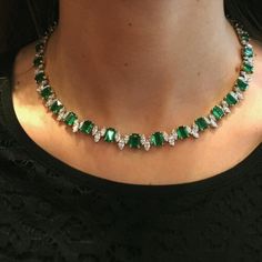 Emerald Green Evening Gown Jewelry, Emerald Jewelry Necklace Zales, Emerald Jewelry Necklace Long, Emrald Jewelry Necklaces, Kylie Emerald Necklace, Emerald Necklace Long, Neelkanth Jewellers Diamond Necklaces, Emerald Green Vintage Necklace, Luxury Round Beads Emerald Necklace For Jewelry Making