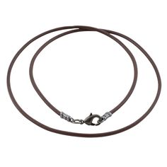 PRICES MAY VARY. dark brown 1.8mm fine Greek leather cord necklace - PLEASE SELECT A LENGTH gunmetal ends and lobster claw clasp huge variety of lengths available, from choker to extra long handmade in the USA Warm dark brown leather cord necklace with gunmetal ends and clasp. This fine 1.8mm brown leather necklace features dark gunmetal ends and lobster claw clasp. An unusual color combination, combining the warmth of brown leather with the cool dark shine of gunmetal. The leather is fine Greek Brown Leather Necklace, Leather Cord Necklace, Leather Corded Necklace, Pendant Bails, Cord Necklace, Dark Brown Leather, Leather Necklace, Color Combination, Leather Cord