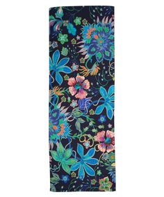 This versatile, 100% silk scarf adds a colorful floral pop to a spring or summer ensemble. Wear it as a flowing head wrap, tie it around the neck or even wear it as an eye-catching belt. Dimensions: 13 in. x 72 in.Materials: 100% Silk Multicolor Floral Print Beach Scarf, Multicolor Floral Print Scarf For Beach, Multicolor Floral Print Headscarf For Spring, Multicolor Floral Silk Scarf For Beach, Spring Beach Floral Print Silk Scarf, Multicolor Floral Print Silk Scarf For Beach, Multicolor Silk Scarf For Spring Beach, Summer Floral Print Patterned Scarves, Summer Multicolor Silk Headscarf