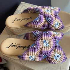 Beautiful And Fun Boho Highline Platform Shoes By Free People. Size 6/36. Never Worn. Beautiful Crochet Sandals In Purple, Pink, Tan, Cream, Blue. Casual Purple Heels, Purple Wedge Heel Sandals In Synthetic Material, Purple Synthetic Wedge Heel Sandals, Purple Platform Sandals For Beach, Purple Platform Sandals For The Beach, Casual Purple Round Toe Heels, Casual Purple High Heel Sandals, Casual Purple Synthetic Heels, Wood Platform Sandals