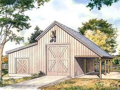 an image of garage organization tips for horse barn plans and layouts on pinterest