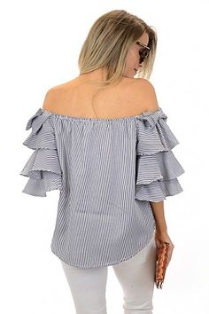 Amore Ruffle Top :: SALE :: The Blue Door Boutique Cute Brunch Tops With Ruffle Hem, Cotton Flutter Sleeve Top For Brunch, Cute Flutter Sleeve Tops For Day Out, Cute Tops With Flutter Sleeves For Day Out, Cotton Ruffle Blouse For Brunch, Cotton Ruffles Blouse For Brunch, Cotton Blouse With Flutter Sleeves For Fall, Cute Ruffle Sleeve Top With Ruffle Hem, Trendy Cotton Top With Ruffle Hem