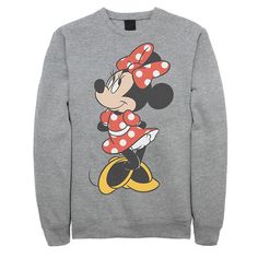 Add a little character to your look with this men's Minnie Mouse sweatshirt. ©Disney Add a little character to your look with this men's Minnie Mouse sweatshirt. ©Disney FEATURES Crewneck Long sleevesFABRIC & CARE Cotton, polyester Machine wash Imported Color: Athletic Heather. Gender: male. Age Group: adult. Pattern: Graphic. Material: Polyester|Cotton. Disney Style Sweatshirt With Character Print For Winter, Disney Letter Print Sweatshirt For Winter, Disney Character Print Sweatshirt For Winter, Disney Character Print Winter Sweatshirt, Cute Mickey Mouse Cotton Sweatshirt, Casual Mickey Mouse Crew Neck Sweatshirt, Casual Crew Neck Mickey Mouse Sweatshirt, Disney Graphic Print Top For Winter, Disney Graphic Print Tops For Winter