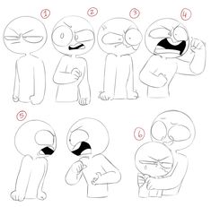 how to draw cartoon characters with different expressions