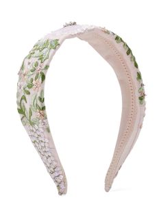 light pink/multicolour mesh design all-over floral embroidery sequin embellishment pull-on style Floral Hair Accessories, Headband White, Interesting Outfits, Sequin Embellishment, Lace Headband, Floral Accessories Hair, Hair Band Accessories, Aesthetic Jewelry, Clothing Pieces