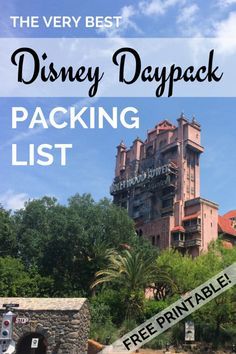 the disneyland daypack packing list is here