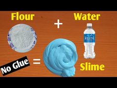 two different types of water and slime are shown in this graphic above the image