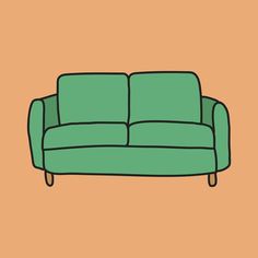 Download free vector of Green couch  collage element, living room cartoon illustration vector by Nunny about cute, couch, sofa, cute stickers, and room design 6258042 Drawing Of A Couch, Couch Sketch, Sofa Illustration, Sofa Cartoon, Living Room Cartoon, Simple Couch, Sofa Drawing, Couch Surfing, Room Cartoon