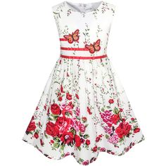 PRICES MAY VARY. 100% cotton Knee length. Machine washable,low tumble dry Girls' Dresses Size 9-10 Years. Please read detail size measurement in Product Description before purchase Size Measurement: Chest: 28.3'', Waist: 26.8'', Length: 31.1'' Great quaility flower print sundress with butterfly. Perfect for your little girls' and big girls' any special occasion, birthday party,back to school party and everday wearing. Following size means age ranges for girls, they are for general guidance only. Sundress Party, Sunny Fashion, Flower Sundress, Bow Tie Party, Purple Girls Dress, Dress Butterfly, Transparent Dress, Girls Pageant Dresses, Double Bow