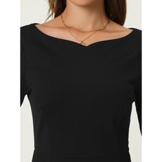 This dress can be a perfect addition to almost any outfit from formal to daily wear, great for work, meeting, office, businesses, work, party, cocktail, wedding, casual, daily dressing, etc. Pair with delicate necklace and heels for a chic office look. Comfortable and classic, this sheath dress is perfect on its own or as a layer under a blazer or jacket. Half Sleeve Midi Dress For Formal Occasions, Classic Long Sleeve Bodycon Party Dress, Elegant Half Sleeve Mini Dress, Elegant Solid Color Half Sleeve Midi Dress, Elegant Fitted Mini Dress With Half Sleeves, Elegant Half-sleeve Midi Dress For Office, Elegant Half Sleeve Midi Dress For Office, Elegant 3/4 Sleeve Bodycon Formal Dress, Formal Fitted Bodycon Dress With 3/4 Sleeve