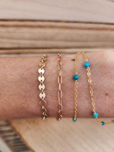 Gold Turquoise Chain Permanent Jewelry Real Turquoise Chain - Etsy Dainty Turquoise Beaded Chain Jewelry, Dainty Turquoise Jewelry With Beaded Chain, Dainty Turquoise Beaded Jewelry, Turquoise Beaded Chain Jewelry Gift, Adjustable Turquoise Jewelry With Delicate Chain, Turquoise Beaded Chain Jewelry For Gift, Minimalist Turquoise Round Bead Jewelry, Minimalist Turquoise Round Beads Jewelry, Minimalist Turquoise Round Beaded Jewelry