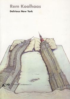 a book cover with an image of two roads going into each other and the words, rem koohas delicious new york