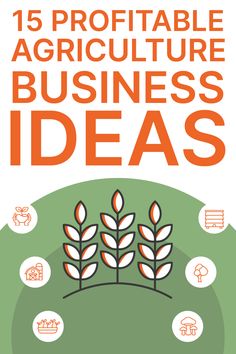 the cover of an article about business ideas for small businesses, including farm animals and trees