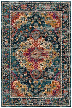 Safavieh Madison MAD-154 Rugs | Rugs Direct Transitional Carpet, Mod Decor, Transitional Home Decor, Teal Rug, Area Rug Design, Transitional House, The Madison, Rug Direct, Vintage Area Rugs