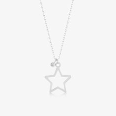 Star Necklace - Gelin Diamond Diamond Star Necklace, Star Outline, Diamond Necklaces, Gold Diamond Necklace, Diamond Star, Handcrafted Necklace, Starry Sky, Quality Diamonds, Gold Set