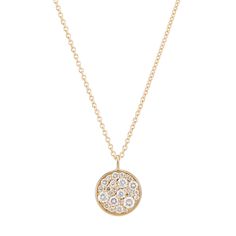 An array of different sized diamond decorates our gold pendant to draw in the viewer's eye from any angle. Easily add radiance to any layered look or sport this necklace alone for an exclusive aesthetic. - Diamonds: features alternating pave diamonds, 0.42ctw- Chain: 1mm cable chain, offered in 16/18" and 18/20"- Ready to ship in 14K gold; available in other metals by request.- The model is wearing 16" for reference. Exclusive Aesthetic, Masculine Jewelry, Jewelry Education, Dangle Necklaces, Diamond Pendant Necklace, Custom Engagement Ring, Pendant Bracelet, Layered Look, Chain Pendants