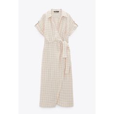 Nwt Ecru Plaid V-neck Dress For Work, Feminine Plaid Spring Dress, Feminine Plaid Summer Dress, Chic Off White Midi Dress For Spring, Chic Off-white Midi Dress For Spring, Elegant Plaid Midi-length Dress, Chic Plaid Midi Dress For Work, Spring Plaid Midi Dress, Elegant Plaid Midi Dress