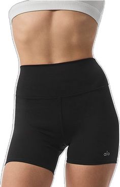 Alo Yoga Black Short Length Bottoms, Alo Yoga Black Shorts With Built-in Shorts, Alo Yoga Black Shorts, Functional High Stretch Black Biker Shorts, Compressive Black Biker Shorts, Black Compression Biker Shorts, High Waist Black Biker Shorts For Yoga, Black High-waist High-stretch Biker Shorts, High Waist Black Yoga Biker Shorts